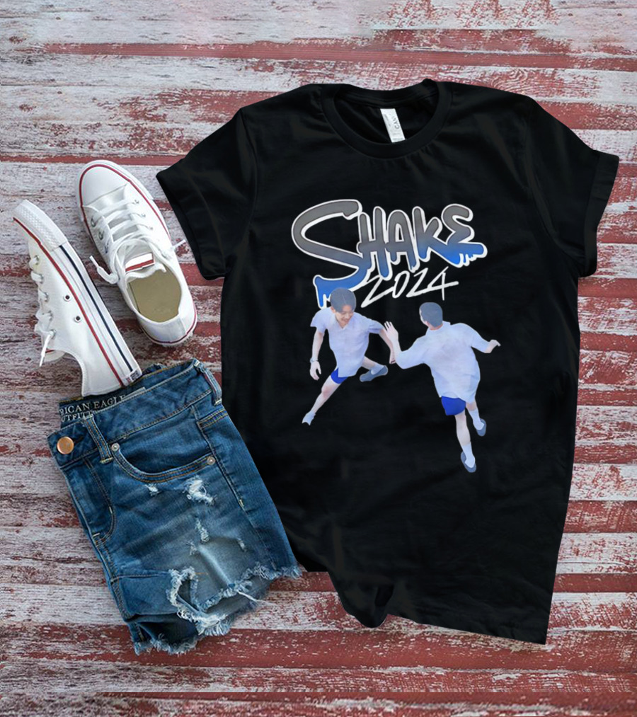 Shake Film 2024 Blue Drip With Dancing Twin Characters T-Shirt