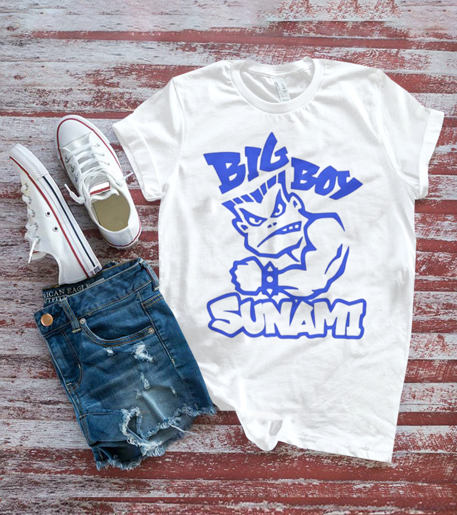 Big Boy Sunami Punching Character T-Shirt