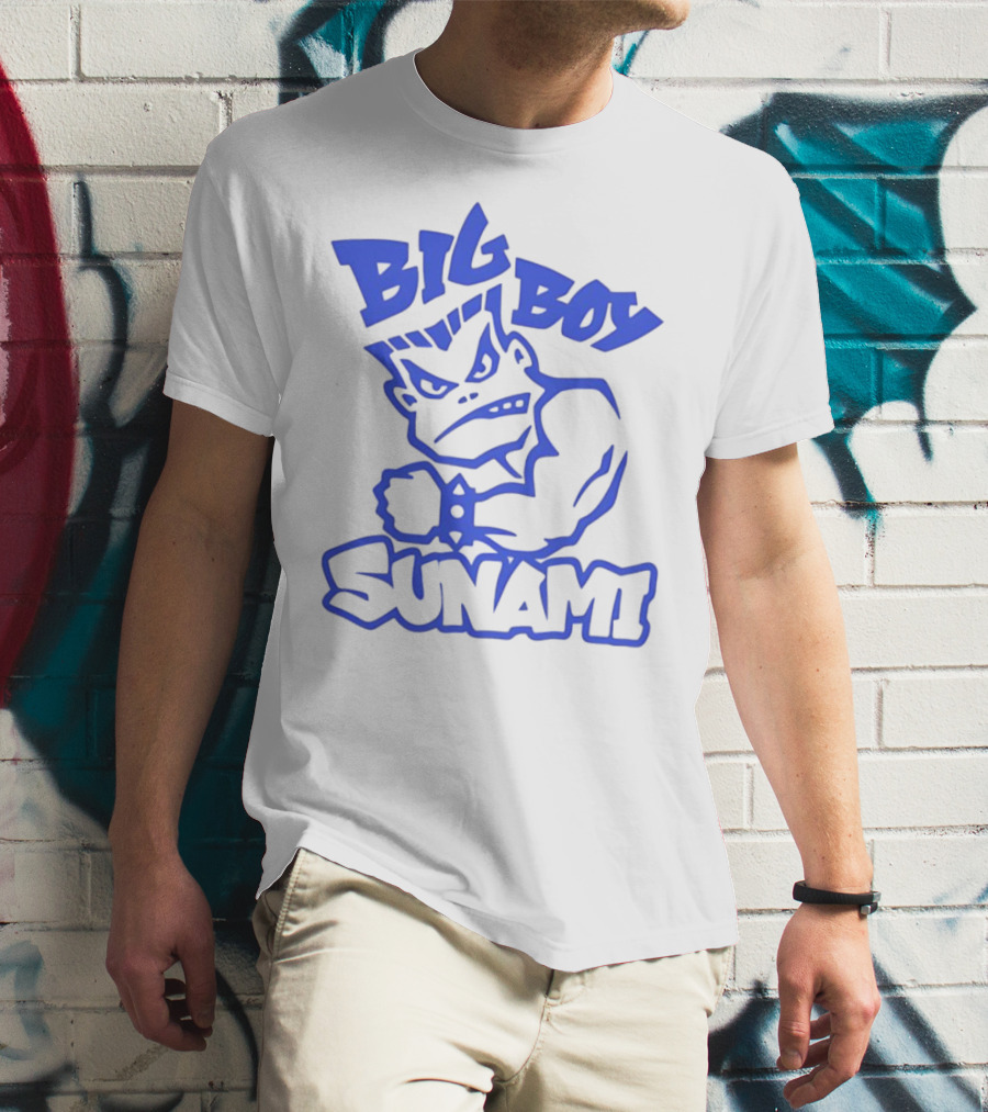 Big Boy Sunami Punching Character T-Shirt
