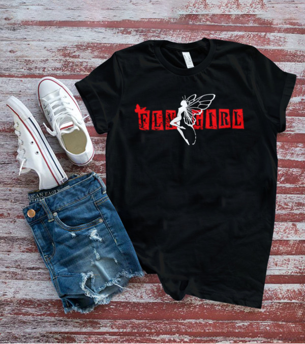 Beeztrapkotm Fly Girl Black Queen Fairy Wings T-Shirt
