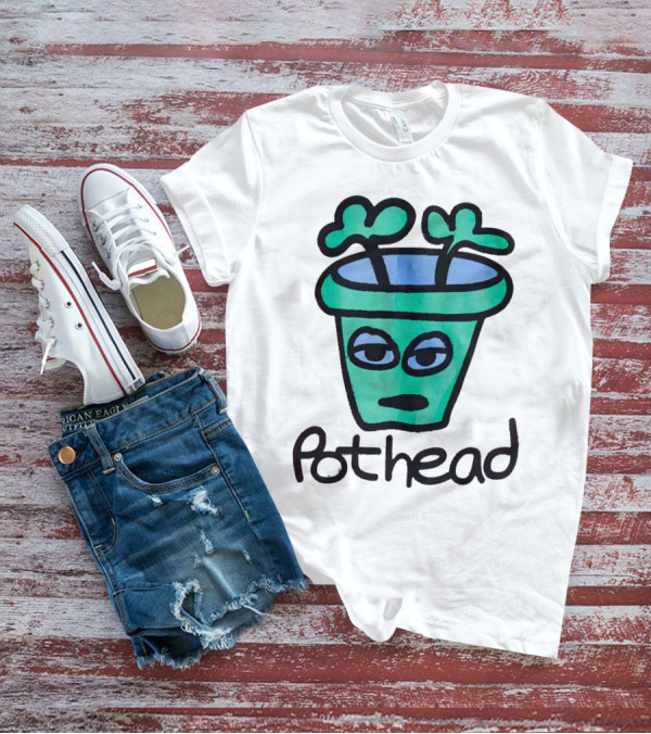 For The Homies Pothead Plant Cartoon T-Shirt