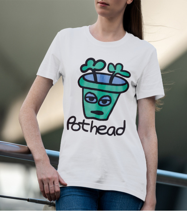 For The Homies Pothead Plant Cartoon T-Shirt