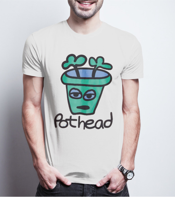 For The Homies Pothead Plant Cartoon T-Shirt