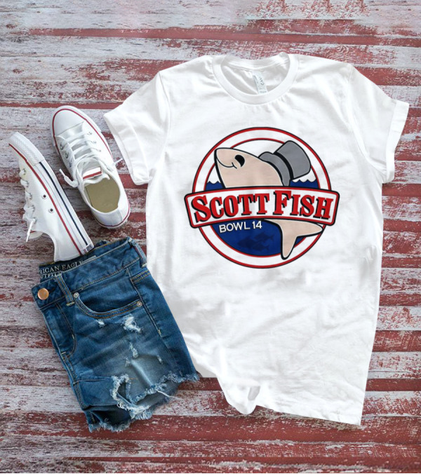 Scott Fish Bowl 14 Shark With Top Hat T-Shirt