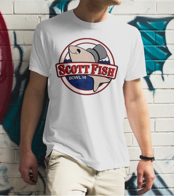 Scott Fish Bowl 14 Shark With Top Hat T-Shirt