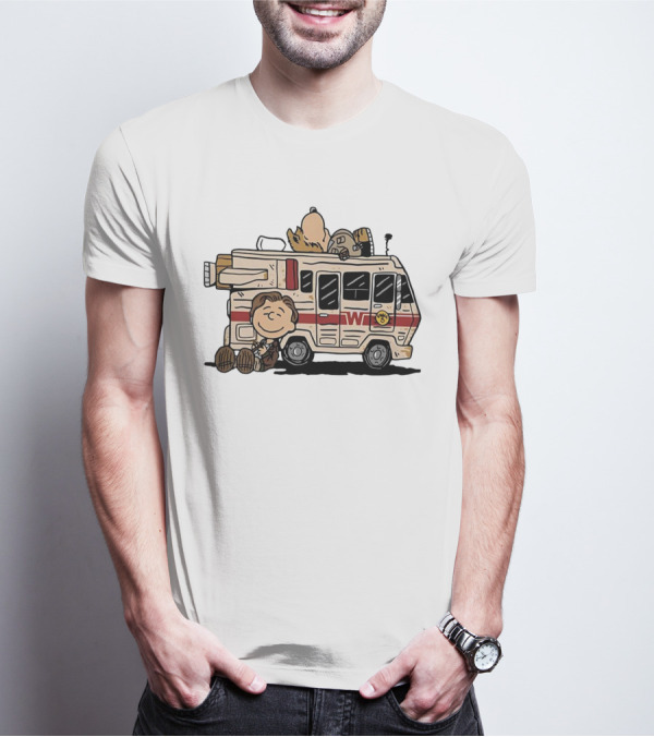 Spaceballs Lone Starr Barf And Eagle 5 In Peanuts T-Shirt