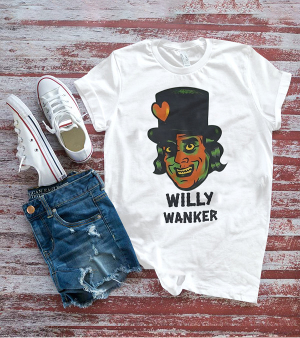 Willy Wanker Orange Heart Character T-Shirt