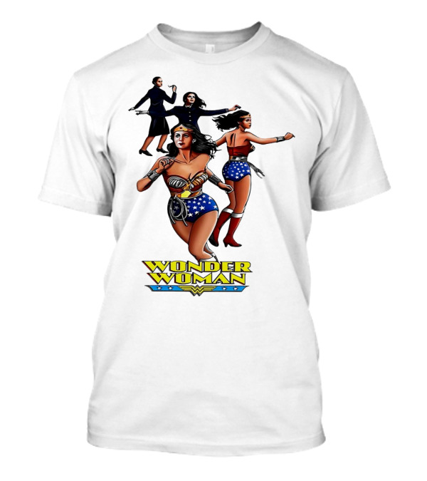 Wonder Woman Classic Logo Comic Character Poses T-Shirt