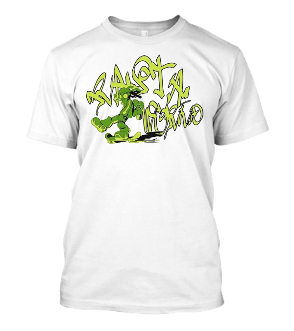 Gum Studio Rasta World Graffiti Style Green Character T-Shirt