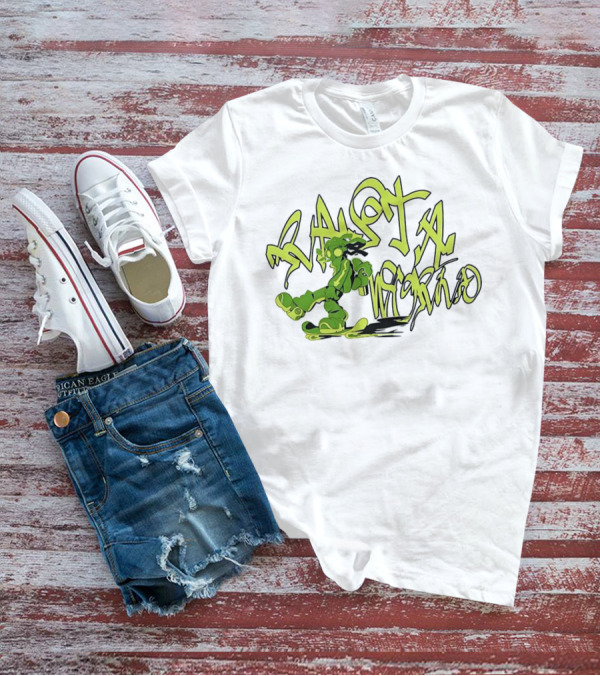 Gum Studio Rasta World Graffiti Style Green Character T-Shirt
