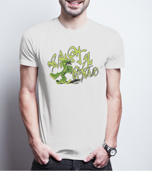 Gum Studio Rasta World Graffiti Style Green Character T-Shirt
