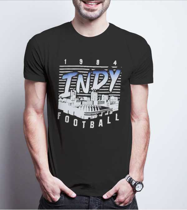 1984 Indy Football Skyline T-Shirt