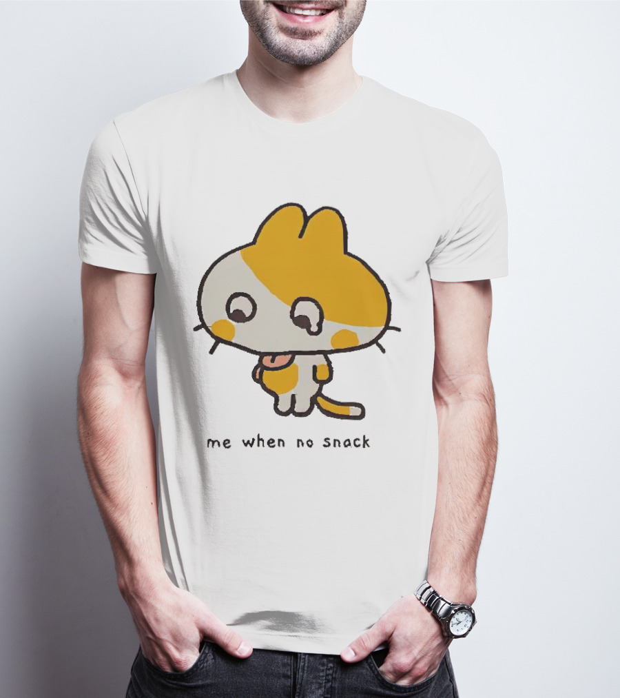 Liliuhms Me When No Snack Cat Cute Character T-Shirt
