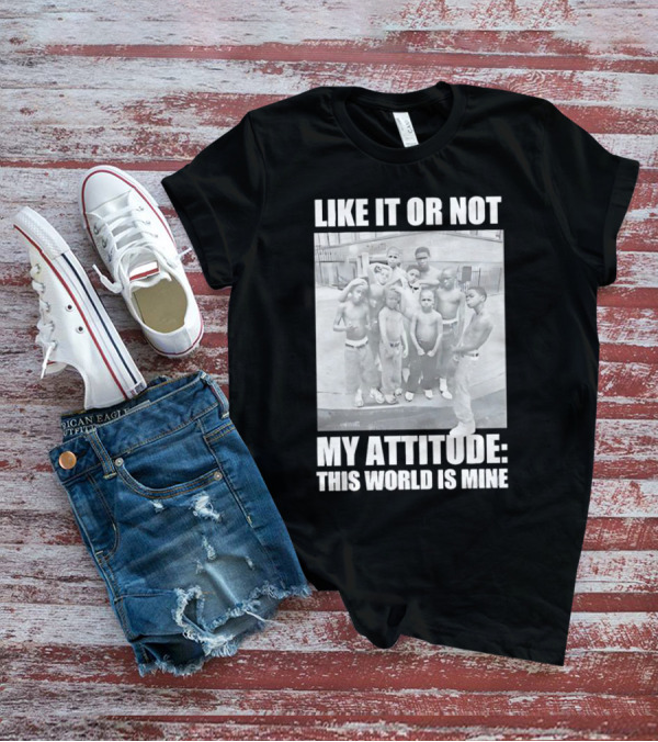 LIKE IT OR NOT MY ATTITUDE THIS WORLD IS MINE T-Shirt