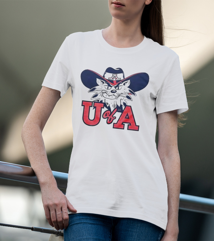 Arizona Wildcats U Of A Mascot Cowboy Hat T-Shirt