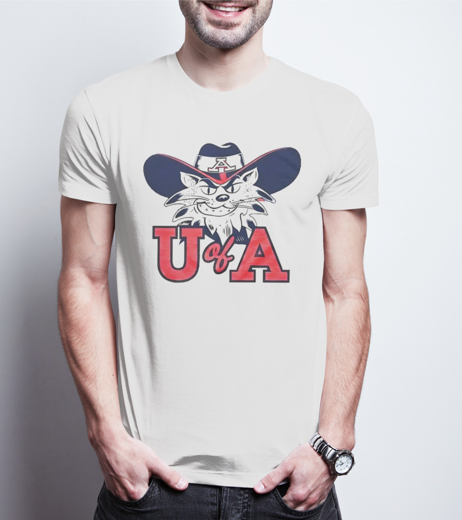 Arizona Wildcats U Of A Mascot Cowboy Hat T-Shirt