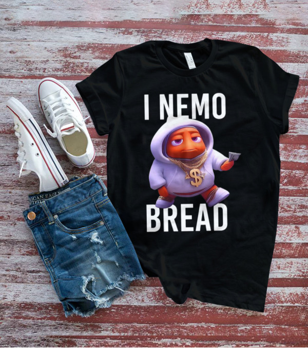 I Nemo Bread Cartoon Parody With Blinged-Out Fish In T-Shirt