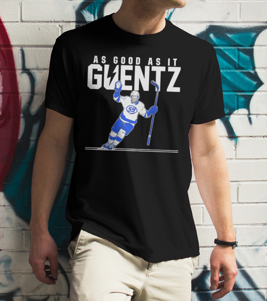 As Good As It Guentz 59 Tampa Bay Lightning Jake Guentzel Hockey Player T-Shirt