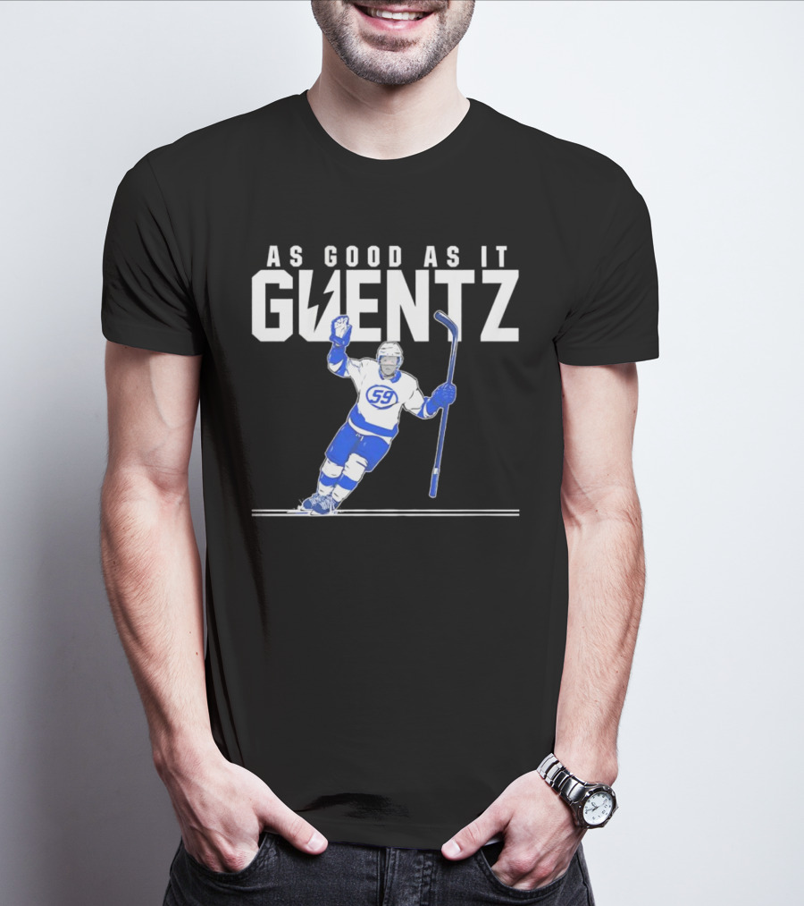 As Good As It Guentz 59 Tampa Bay Lightning Jake Guentzel Hockey Player T-Shirt