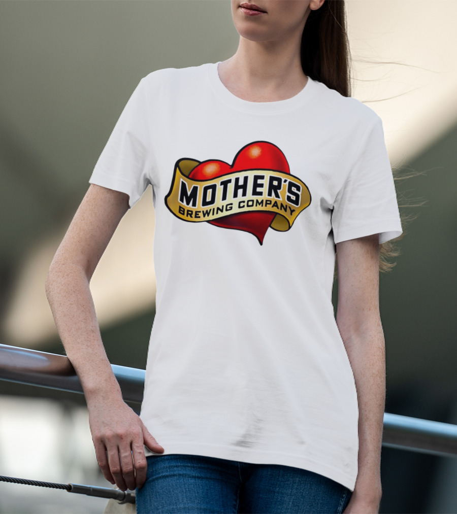 Mother's Brewing Company Heart Red Emblem T-Shirt
