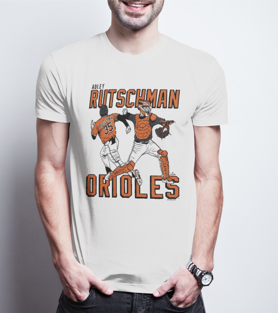 Adley Rutschman Baltimore Orioles #35 MLB Catcher T-Shirt