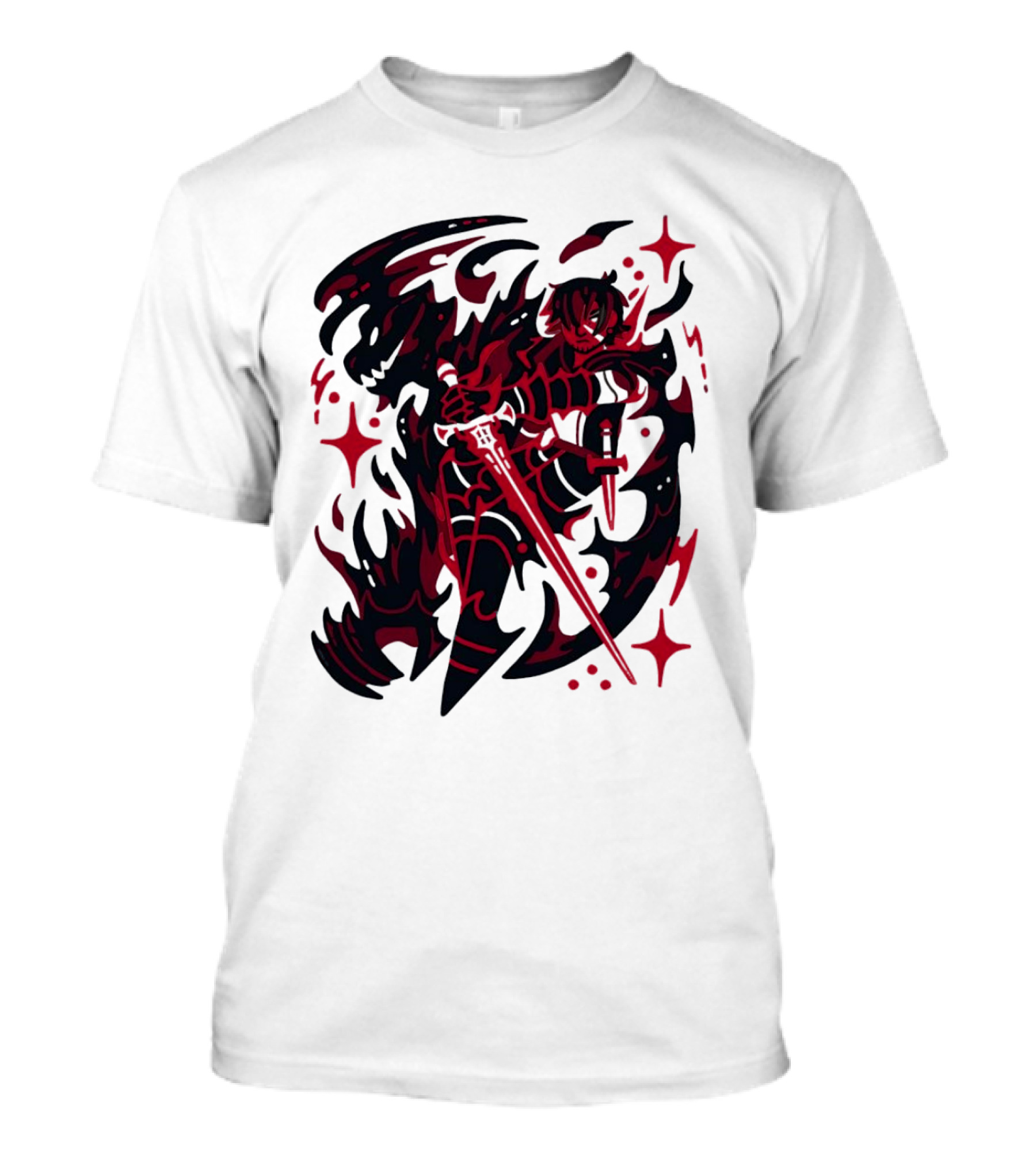 Clive Rosfield Final Fantasy XVI Red And Black Sword T-Shirt