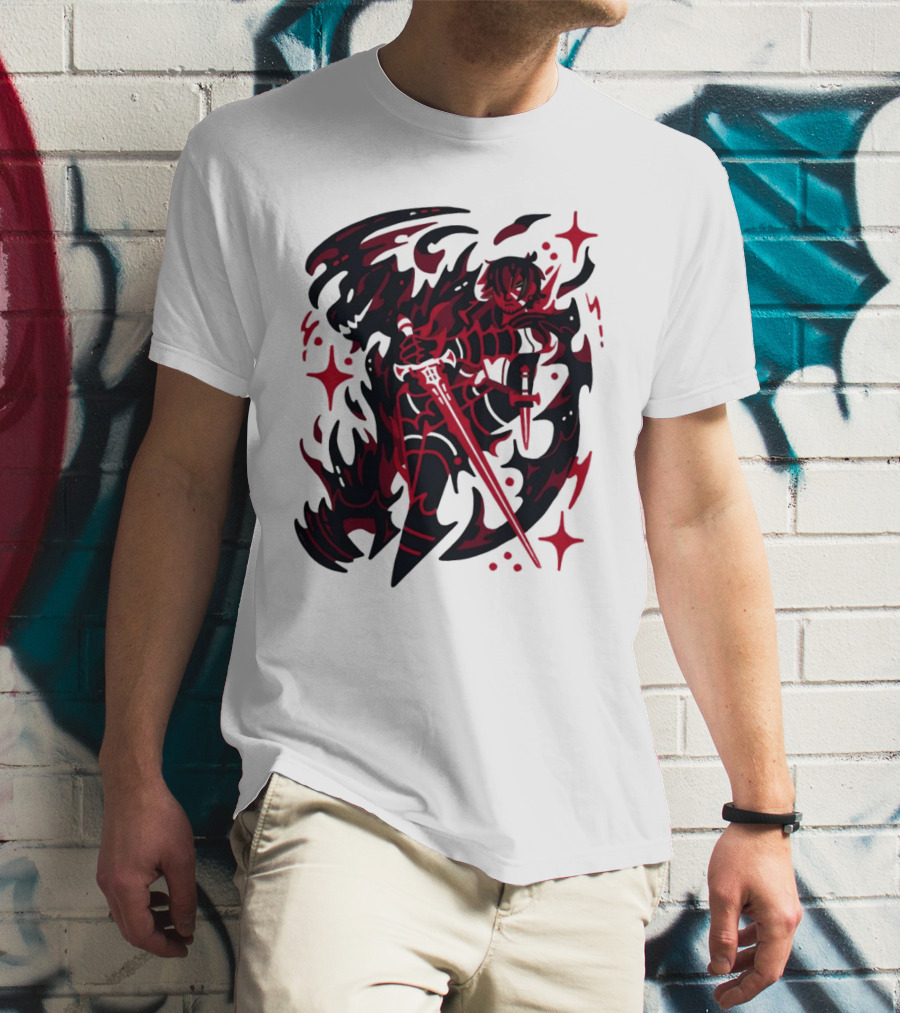 Clive Rosfield Final Fantasy XVI Red And Black Sword T-Shirt