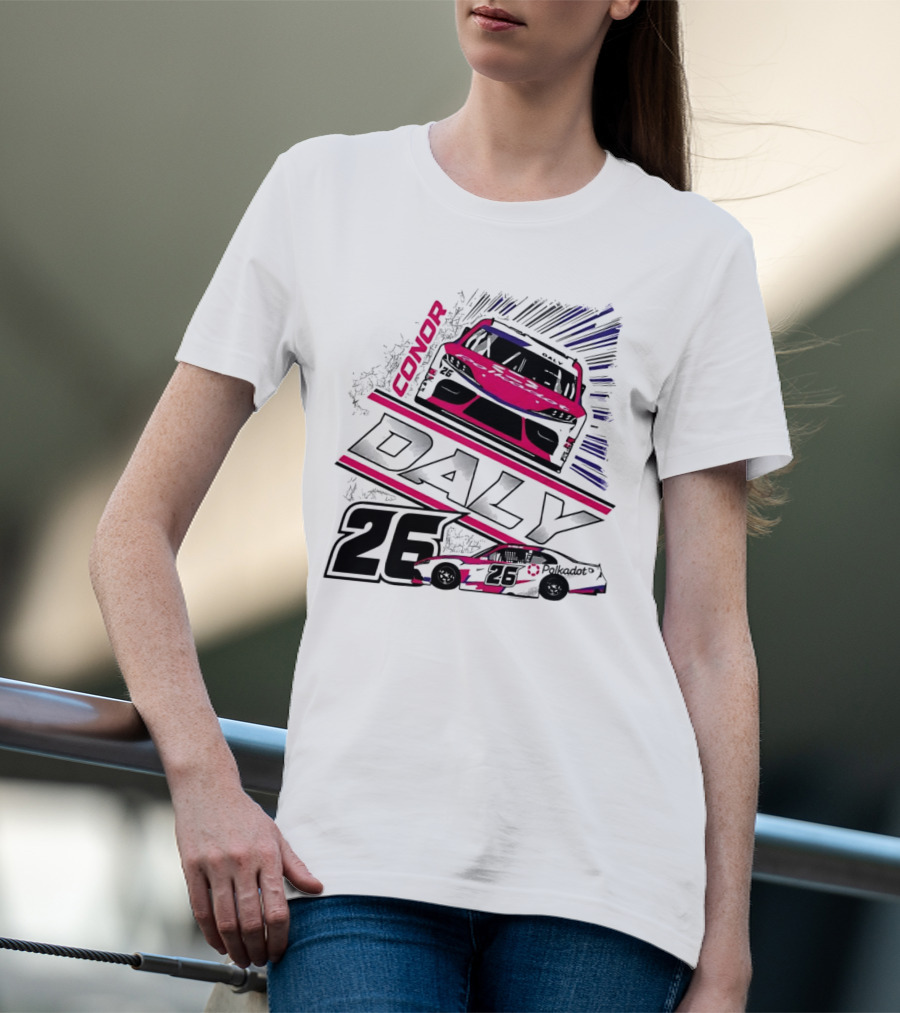 Conor Daly 26 Polkadot Racing Car T-Shirt