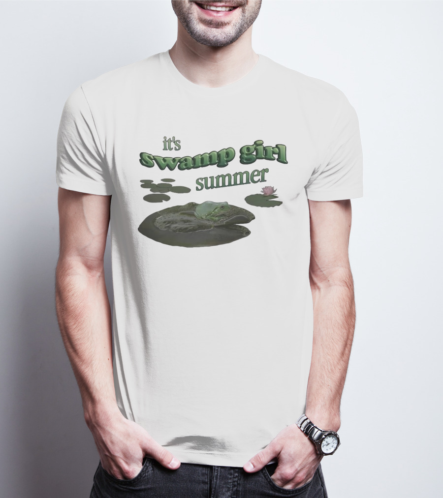 It's Swamp Girl Summer Frog Lily Pads Blossom T-Shirt