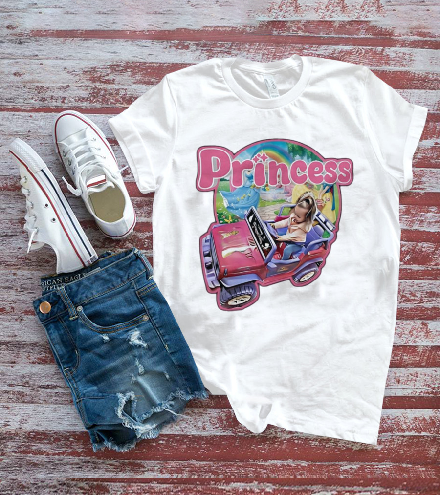 Princess Rainbow Fantasy Adventure Kids Jeep T-Shirt