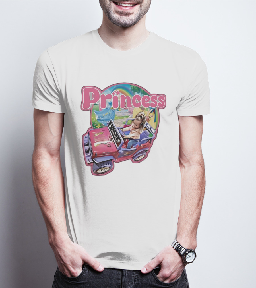 Princess Rainbow Fantasy Adventure Kids Jeep T-Shirt