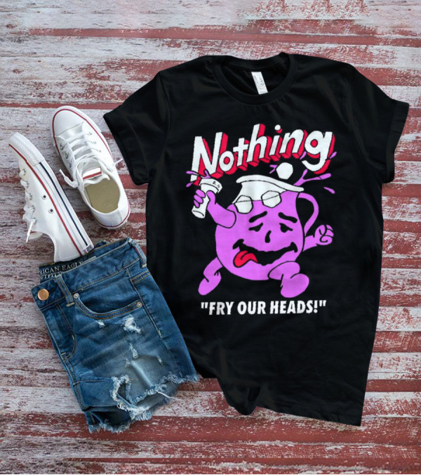 Nothing Fry Our Heads Purple Pitcher Character T-Shirt