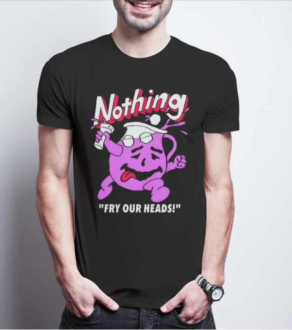 Nothing Fry Our Heads Purple Pitcher Character T-Shirt