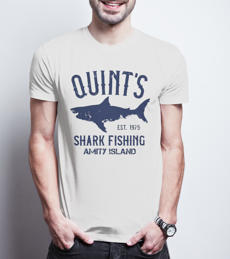 Quint’s Shark Fishing Amity Island EST 1975 T-Shirt