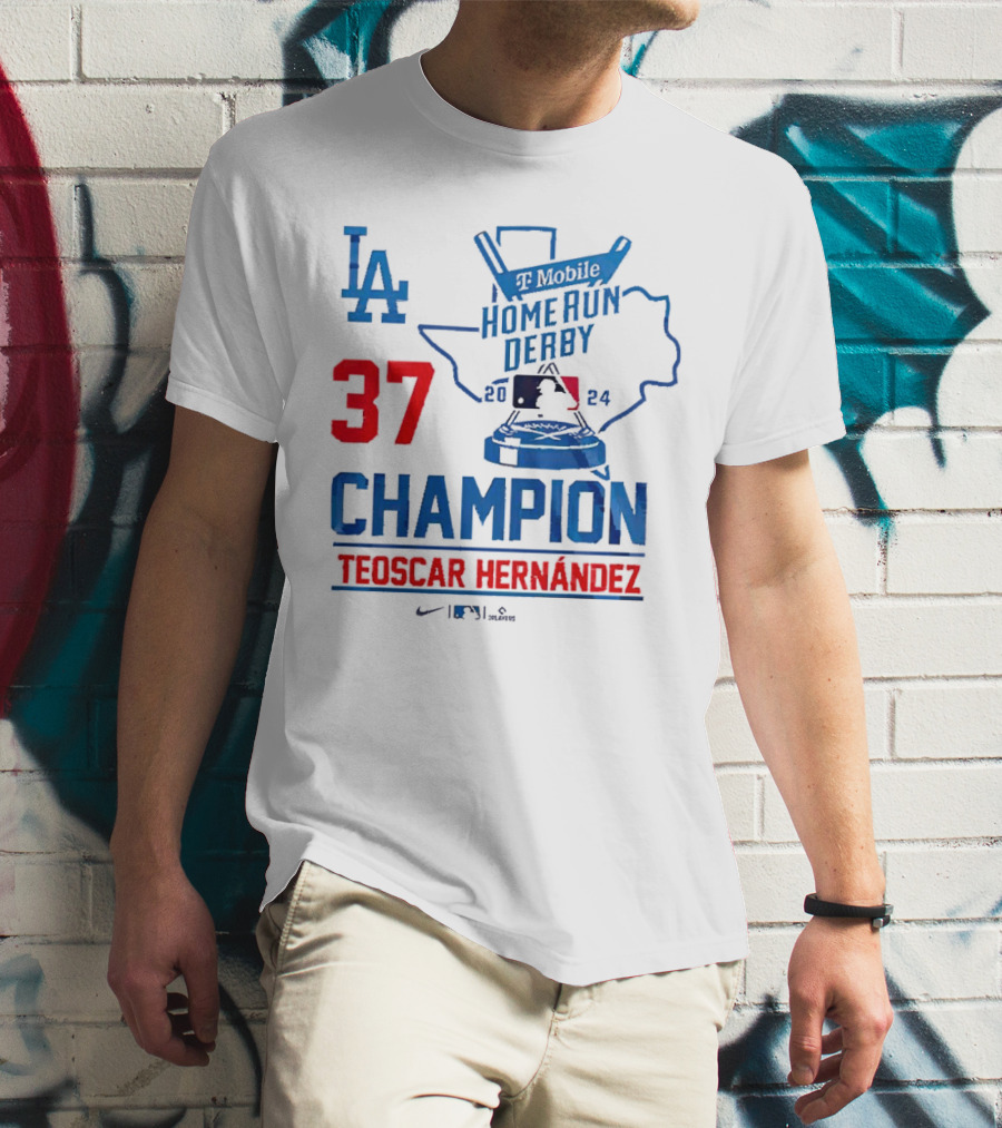 T-Mobile Home Run Derby 2024 Champion Teoscar Hernandez Los Angeles Dodgers 37 T-Shirt