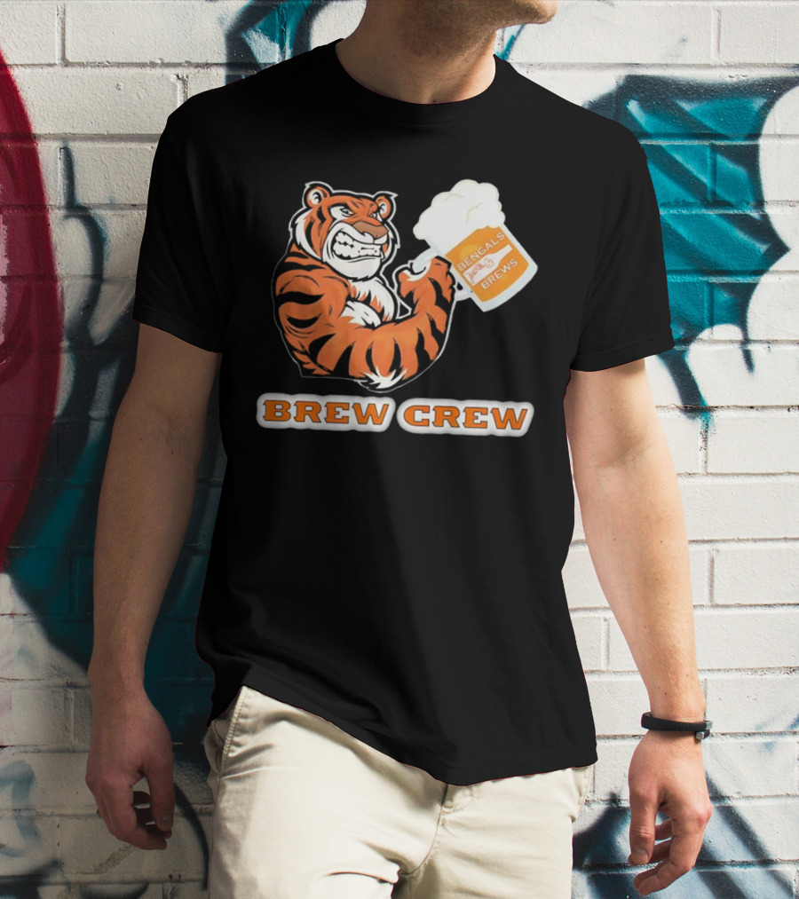 Bengals Brews Brew Crew Tiger Beer Mug T-Shirt