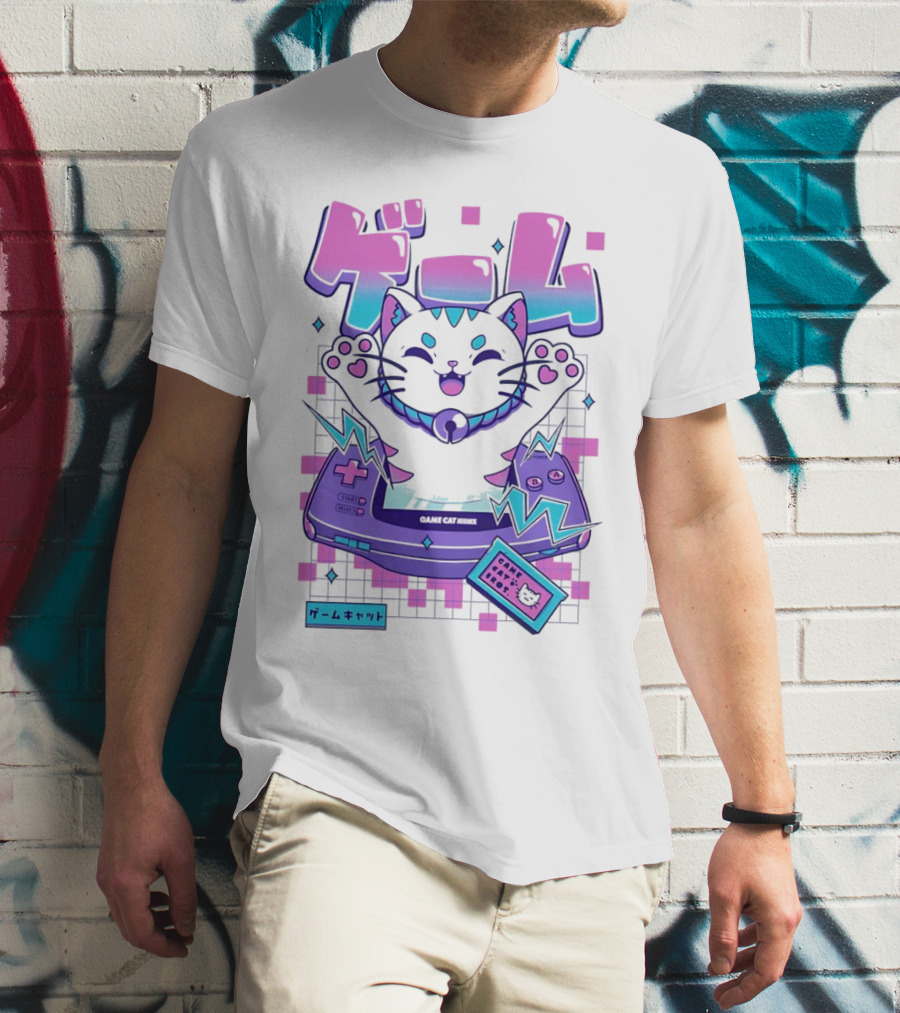 Game Cat Advance Yuri Santos Pereira ゲームキャット T-Shirt