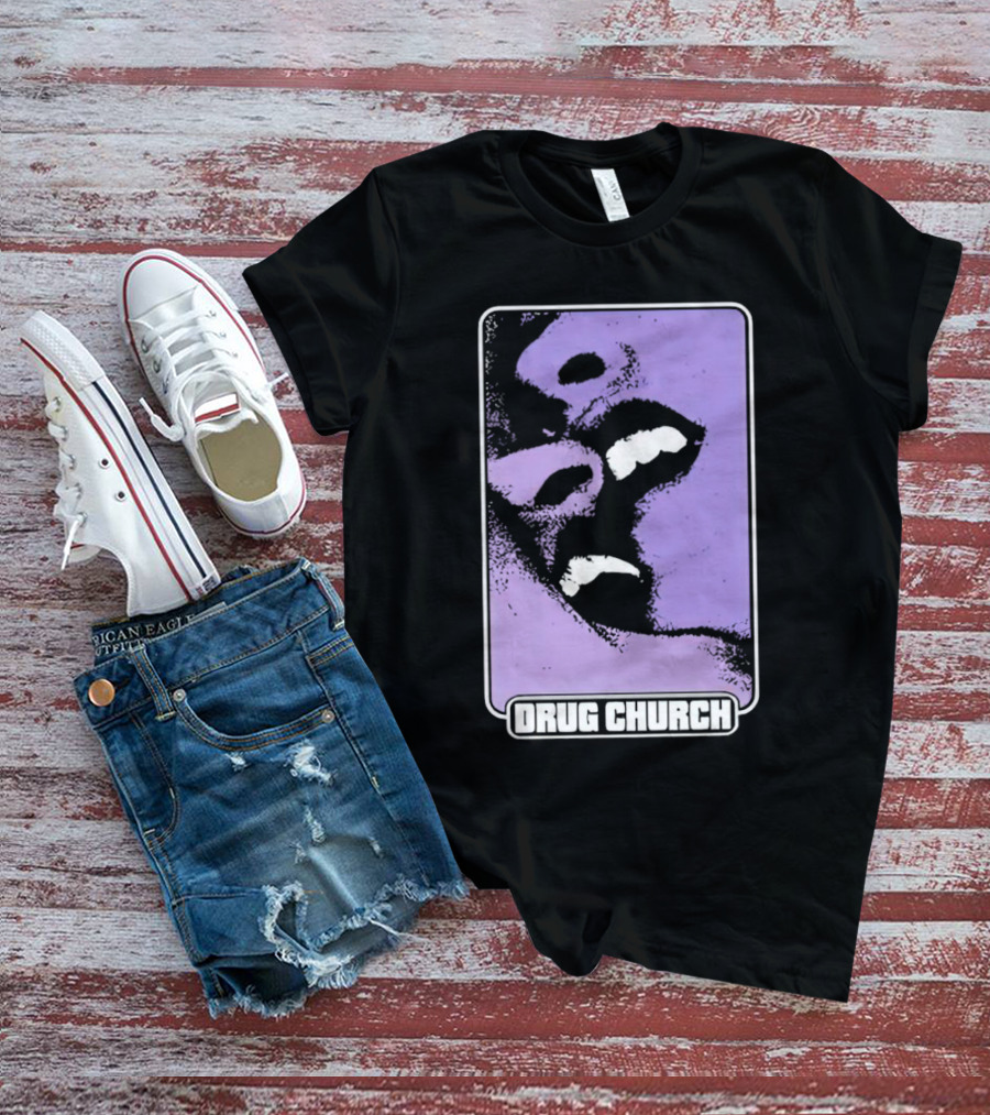 Drug Church Purple Lips Pure Noise T-Shirt