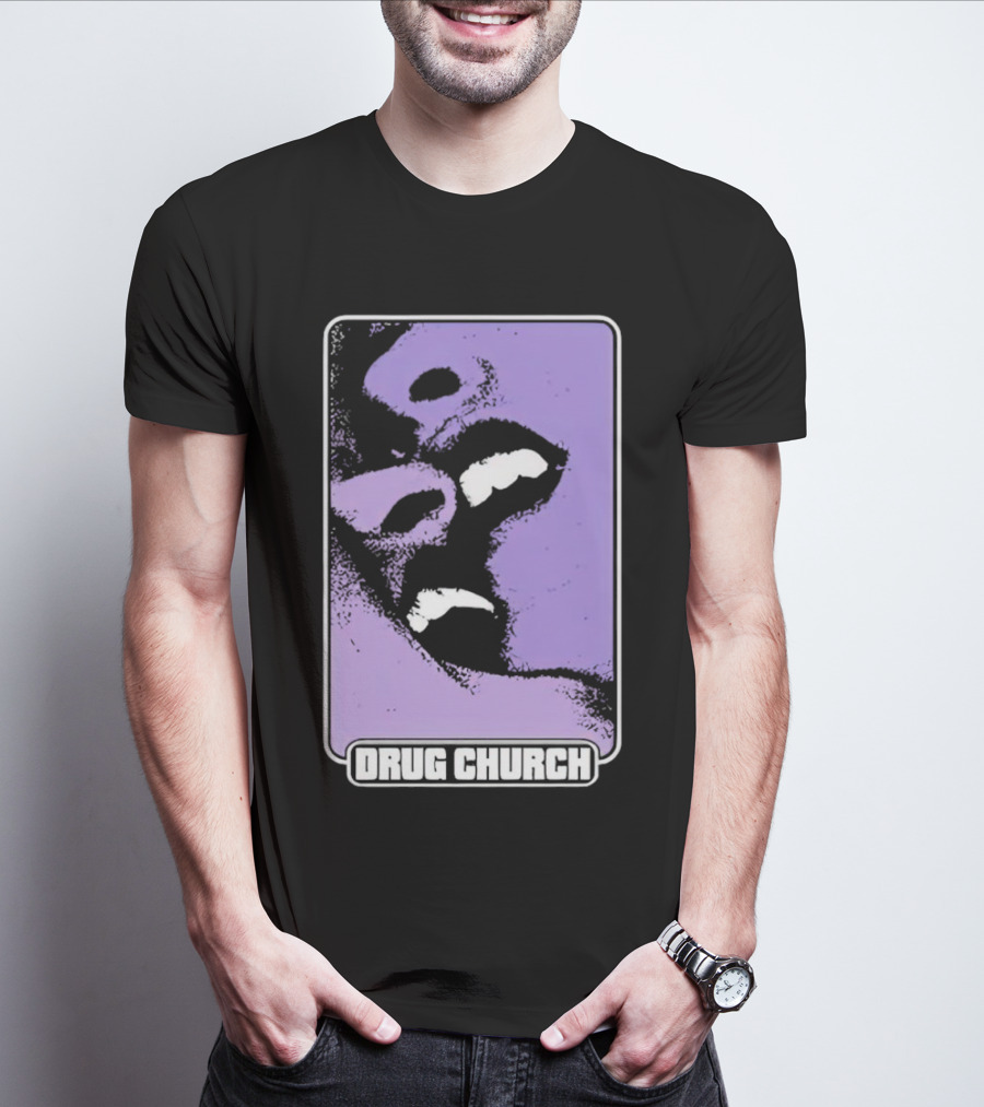 Drug Church Purple Lips Pure Noise T-Shirt