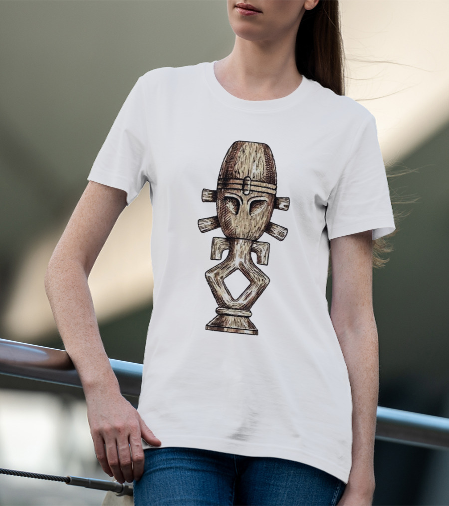 Seeking Jamaharon Ancient Symbol With Tribal Mask T-Shirt