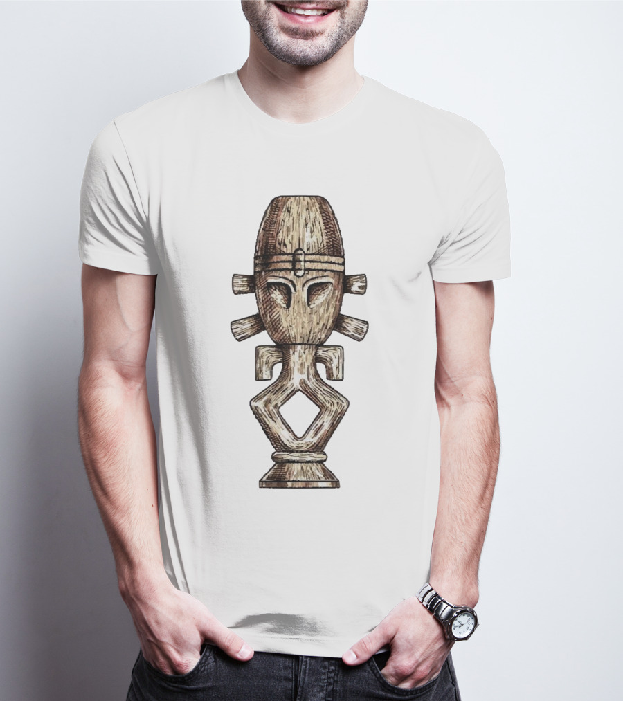 Seeking Jamaharon Ancient Symbol With Tribal Mask T-Shirt