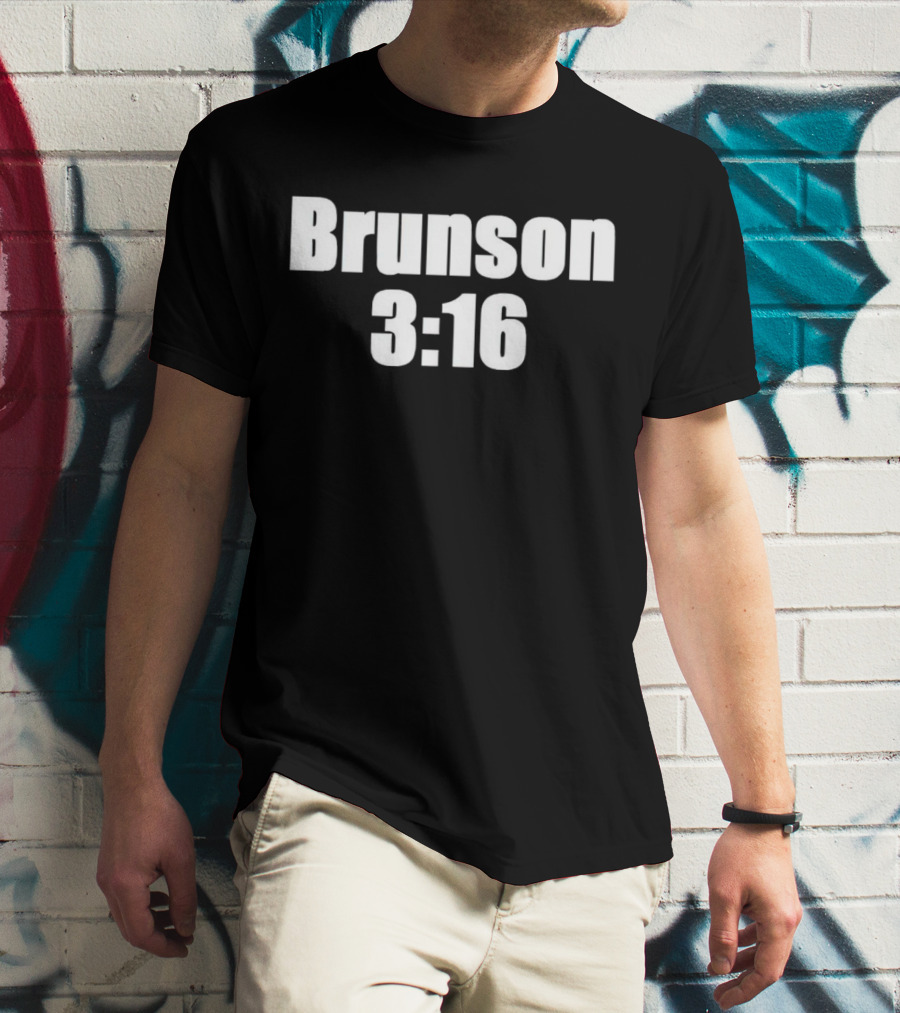 Brunson 3 16 Parody Joe Rogan Reference T-Shirt