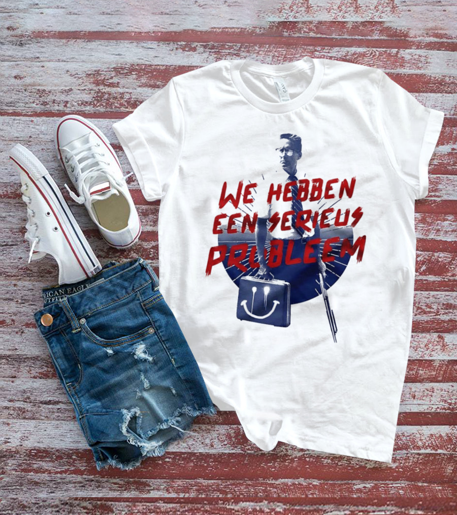 We Hebben Een Serieus Probleem Smiley Bag Man In Shadow T-Shirt