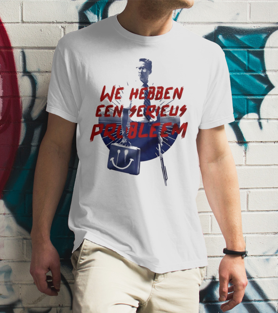 We Hebben Een Serieus Probleem Smiley Bag Man In Shadow T-Shirt