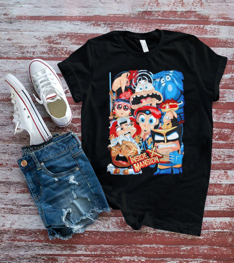 Inside X Mansion Inside Out 2 X-Men Mashup T-Shirt