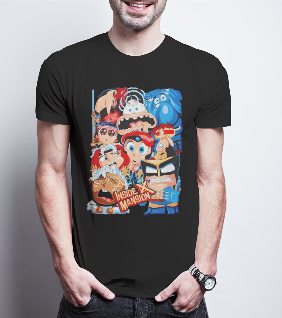 Inside X Mansion Inside Out 2 X-Men Mashup T-Shirt