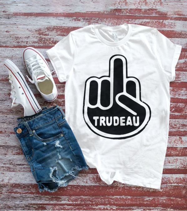 Trudeau Middle Finger Hand Gesture T-Shirt