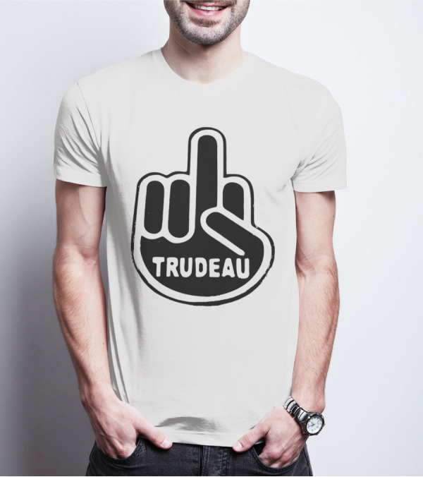 Trudeau Middle Finger Hand Gesture T-Shirt
