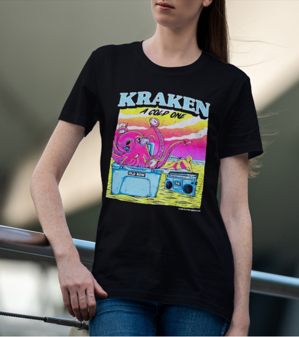 KRAKEN A COLD ONE OLD ROW BEACH CLUB T-Shirt