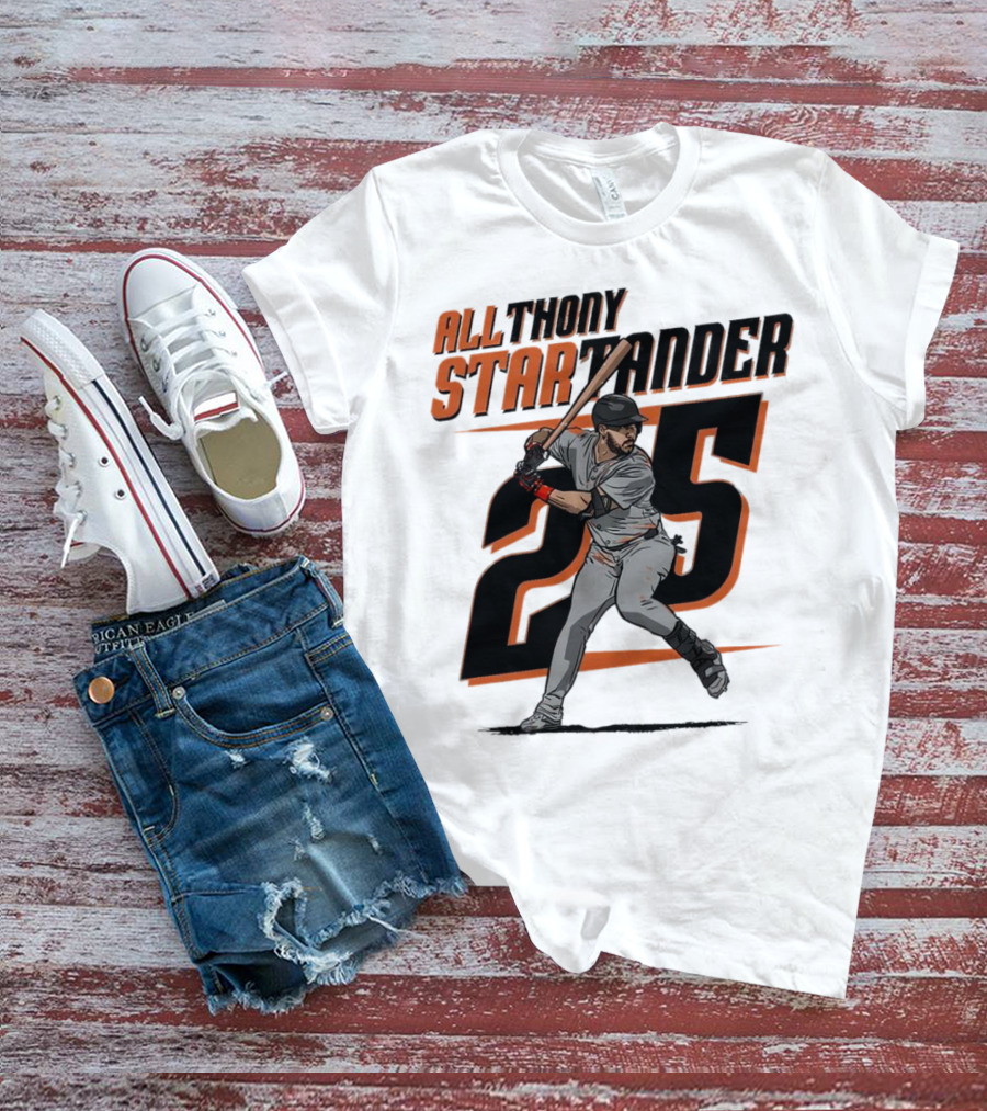 Anthony Santander All-Star Baseball Player Number 25 Baltimore T-Shirt